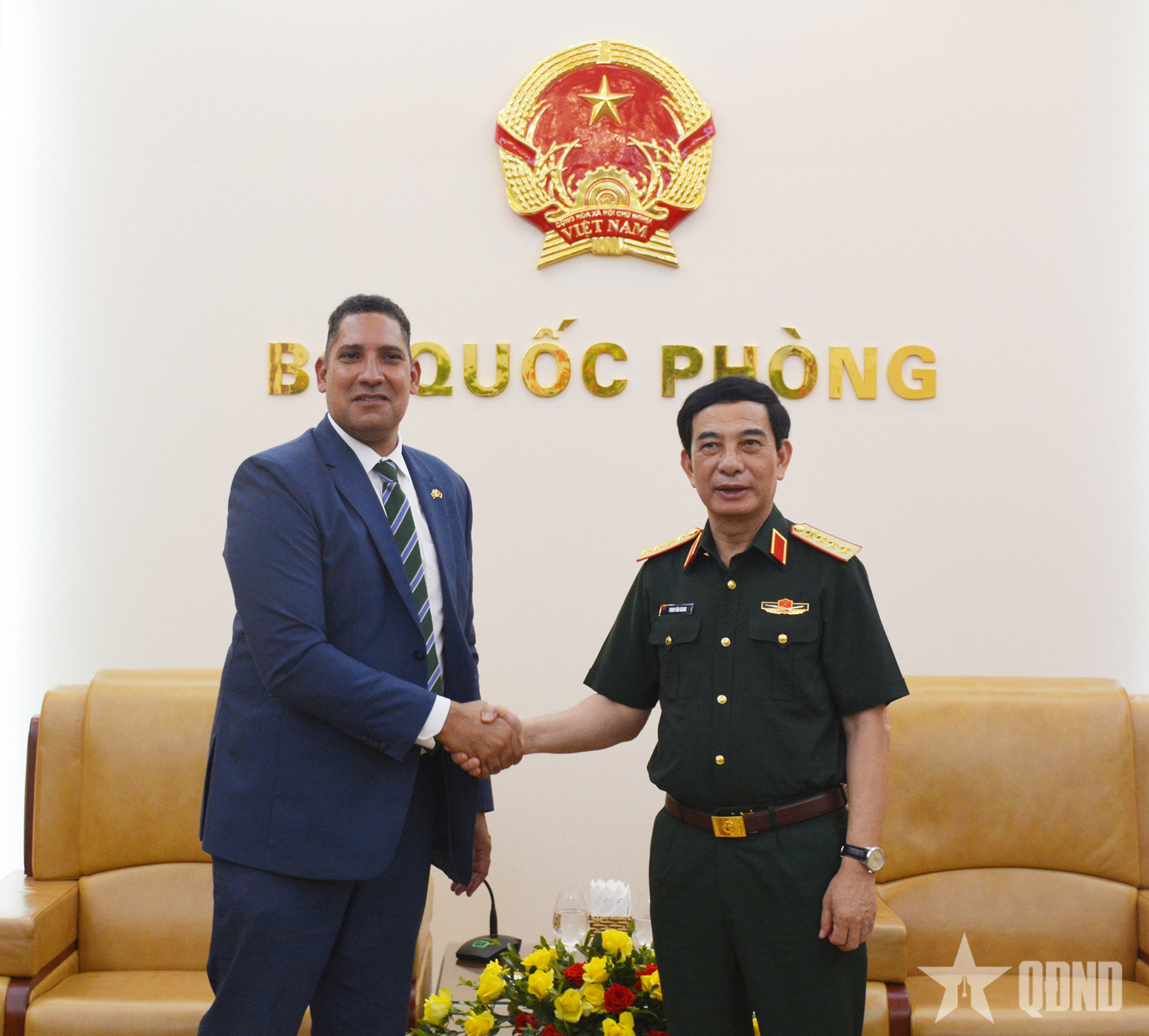 Đại tướng Phan Văn Giang tiếp Đại sứ Thụy Điển tại Việt Nam